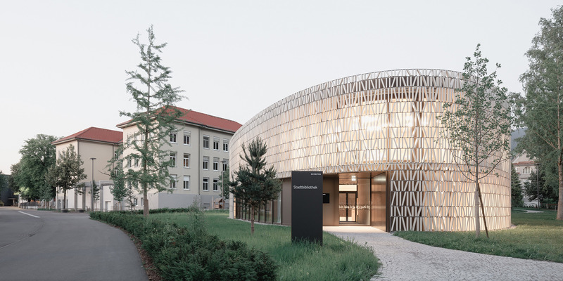 Solarlux Choice 2021 - Public Library, Dornbirn, Author: (by Dietrich | Untertrifaller with Christian Schmoelz and collaborators
Photo credit: Aldo Amoretti,Albrecht I. Schnabel