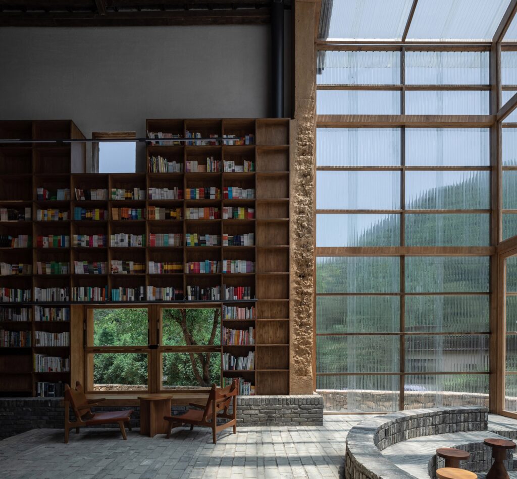 Capsule Hotel and Bookstore in Village Qinglongwu
Photo credit: Atelier Tao+C