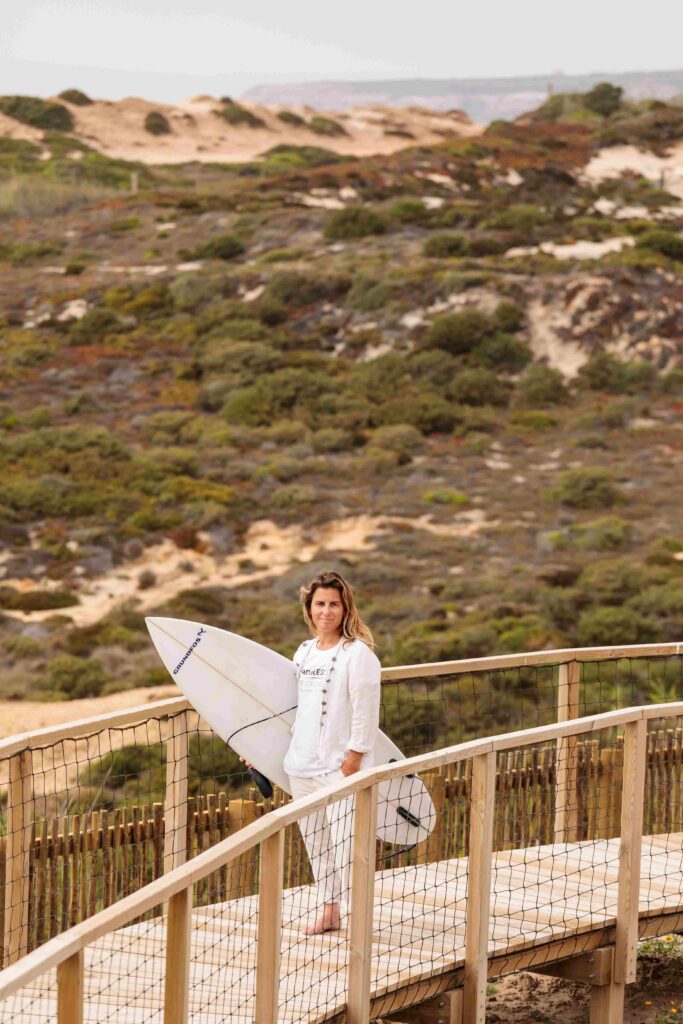 Joana Andrade, Surf Coach 
Photo credit: Francisco Nogueira