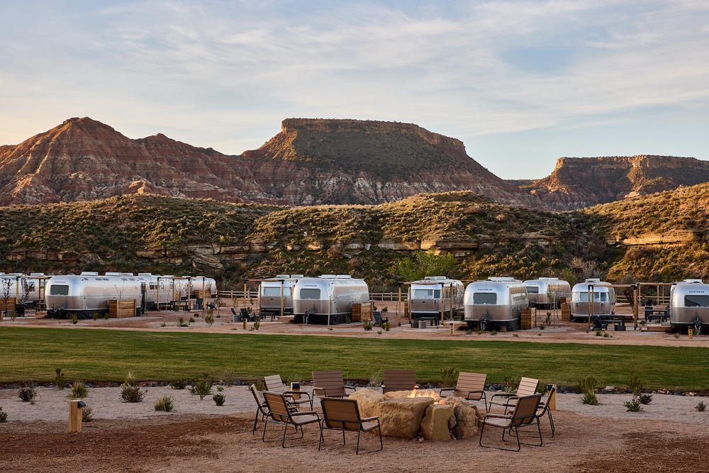 AutoCamp Zion: The 16-acre glamping hub is located on the banks of the Virgin River.
Photo credit: Matt Kisiday