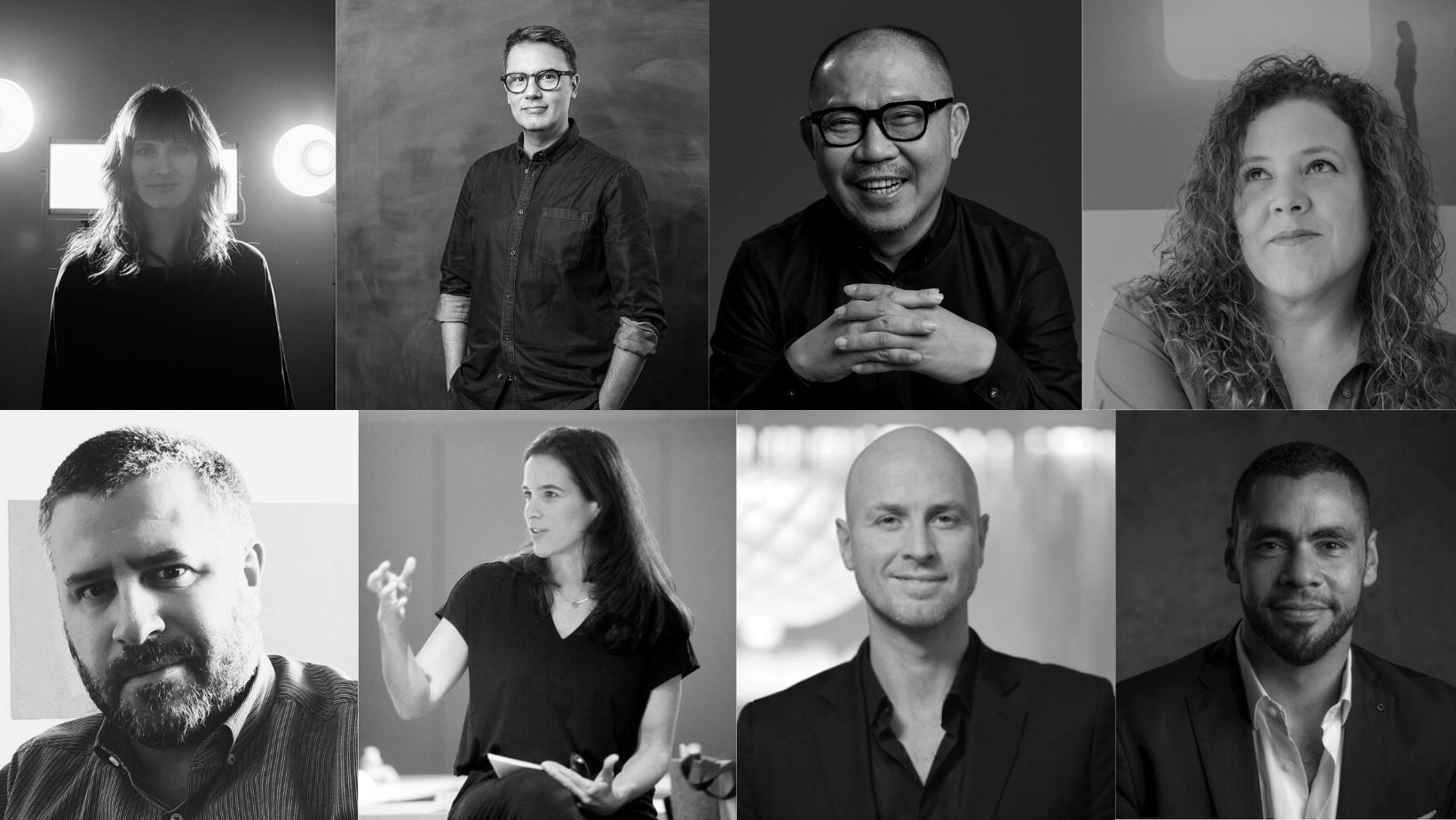 From top left: Sooner Routhier, The Playground, Orlando Marques, OMstudio Lighting, Yenchih Wang, GD-Lighting Design, Claudia Paz, Claudia Paz Lighting Studio, Andrea Siniscalco, Politecnico di Milano, Annie Block, Interior Design Magazine, Kasper Hammer, Studio Kasper Hammer, Waleed Fakousa, CD+M Lighting Design Group & The Lighting Institute.