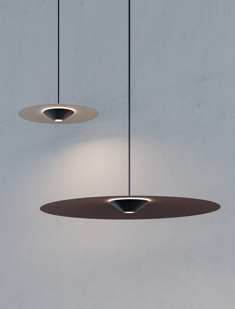 Diesel Living with Lodes line: U.F.O., an aptly named, lightweight pendant lamp