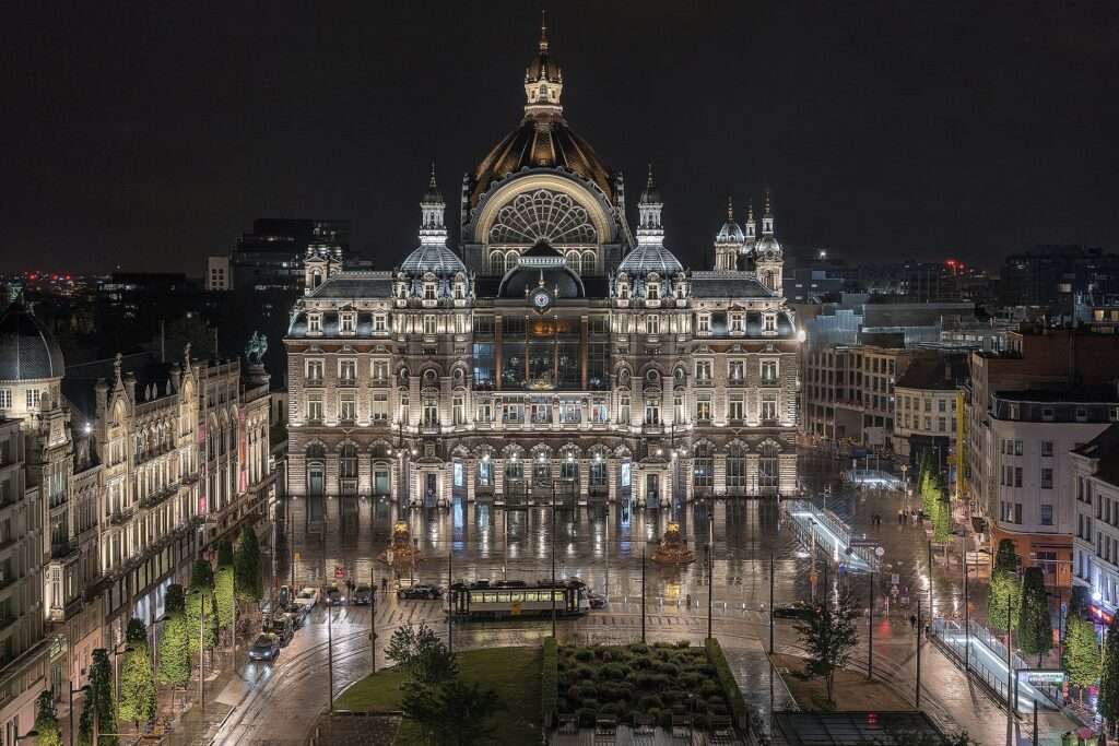 The Sustainability Story Woven into Antwerp Central Station's Glow
