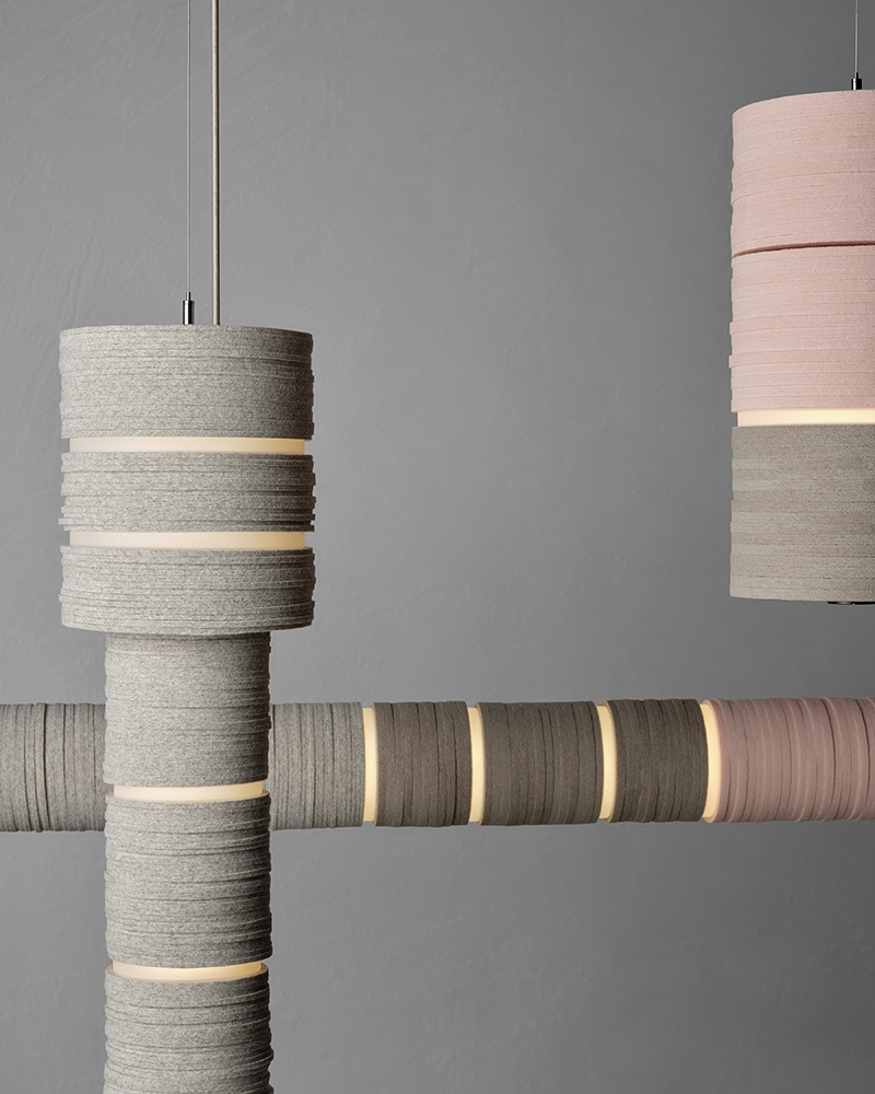 The Arcilla pendant collection – available individually and in clusters – was inspired during a pilgrimage taken by the design studio’s founder, Jeff Forrest.