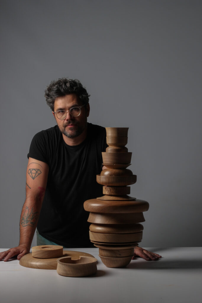 Benjamin Foucaud, a French designer and cabinet maker, at the forefront of high-end furniture and object craftsmanship.