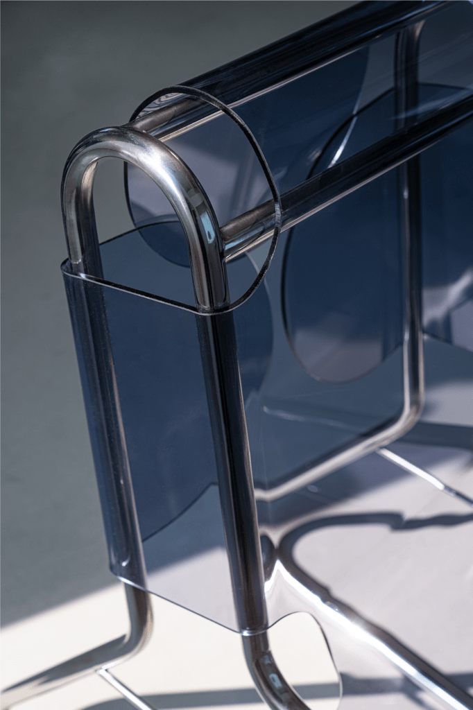 A Playful Symphony of Light and Acrylic in Second Room's Folding Chair