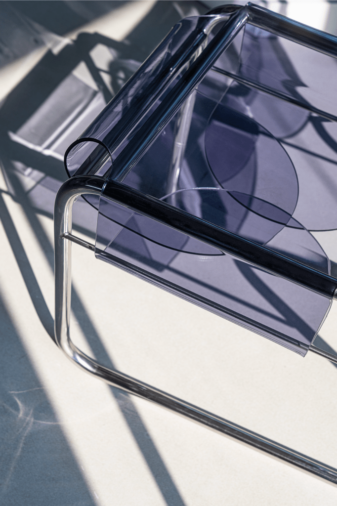 A Playful Symphony of Light and Acrylic in Second Room's Folding Chair