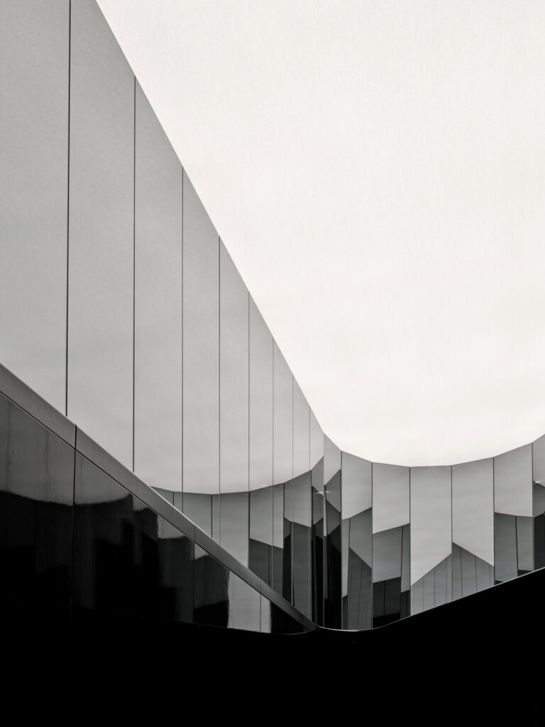 View back up from the base of the entrance stair