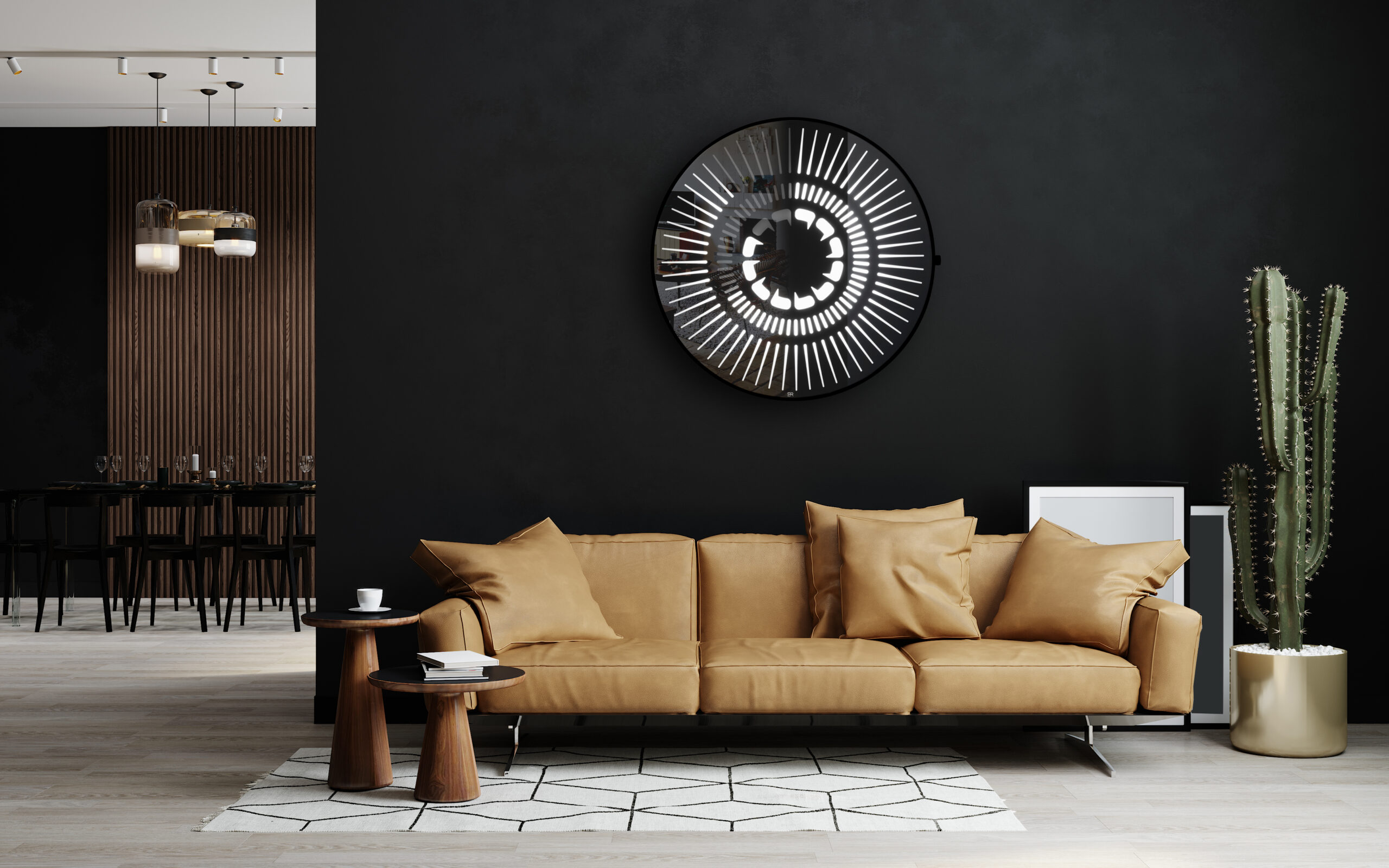 Transform Your Living Space with a Sleek and Sophisticated Obsidian Clock