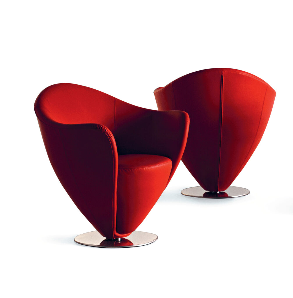 Embrace the Language of Love with laCividina's Mon Petit Coeur Swivel Armchair