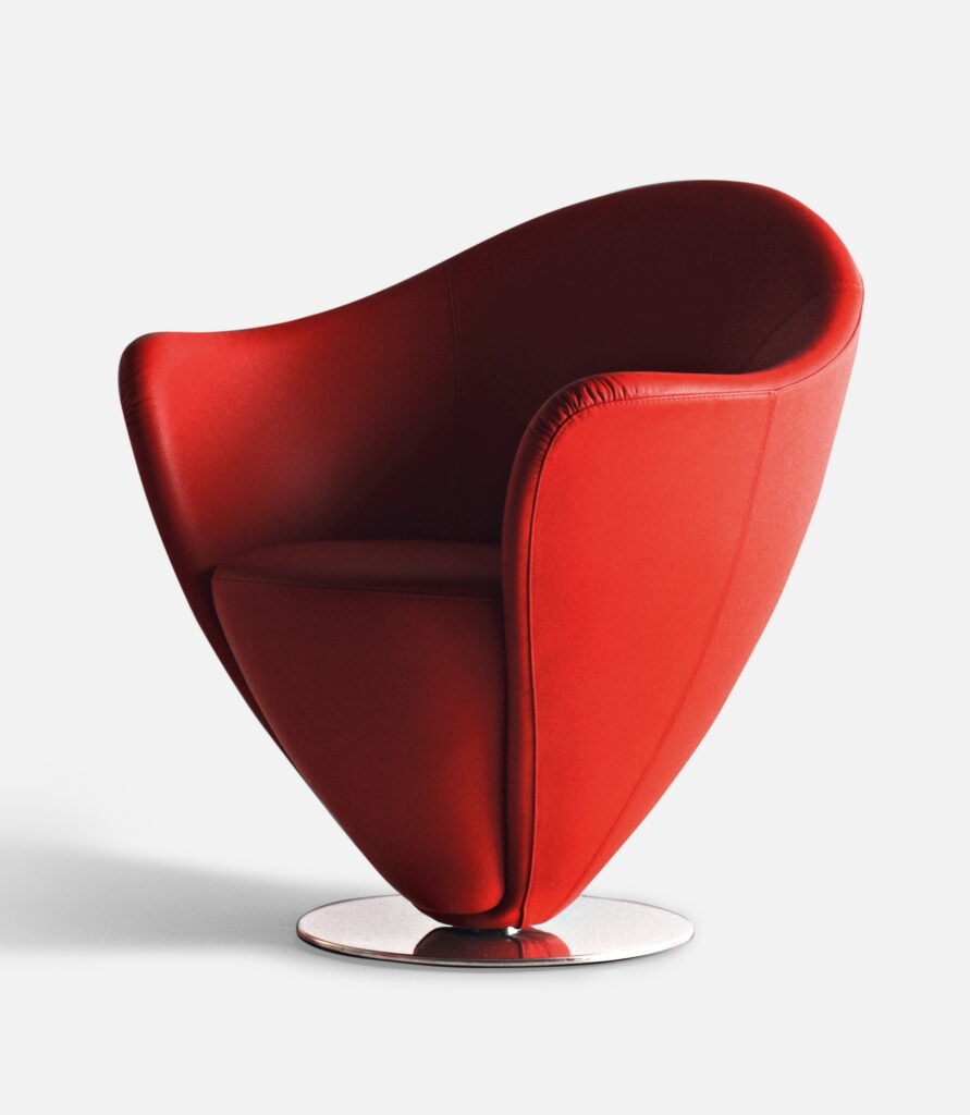 Embrace the Language of Love with laCividina's Mon Petit Coeur Swivel Armchair