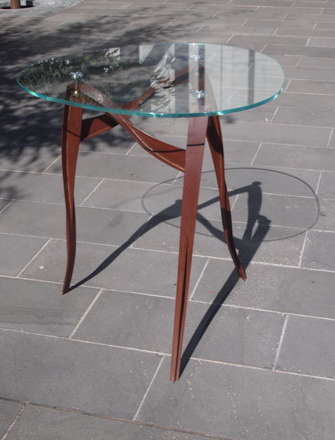 Sculptural Table Where Metal Blooms