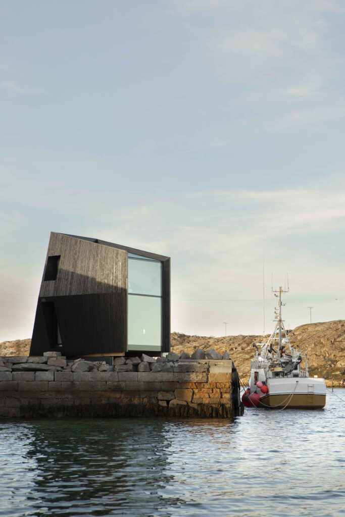 Snorre Stinessen's "Two Towers at Manshausen Island Resort" in Norway