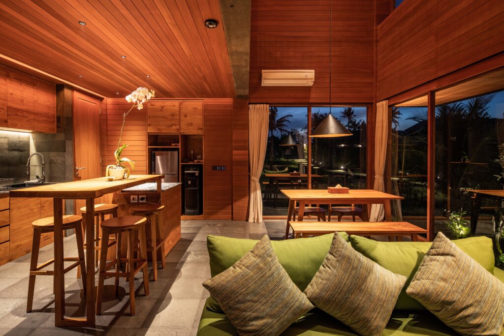 Birdhouse Treetop Villas in Ubud, Bali Illuminating the Jungle