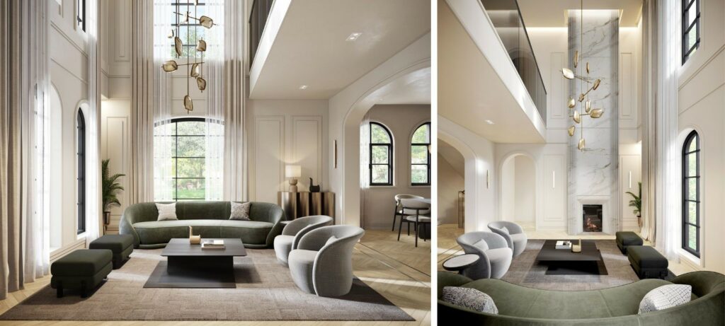 The Magnolia House is a multi-sensory residential which seamlessly fuses Shanghainese neoclassical architecture with French influences, drawing inspiration from the city's native magnolia plant. Upon entering, guests are enveloped in a gentle breeze infused with the delicate fragrance of magnolia blossoms.