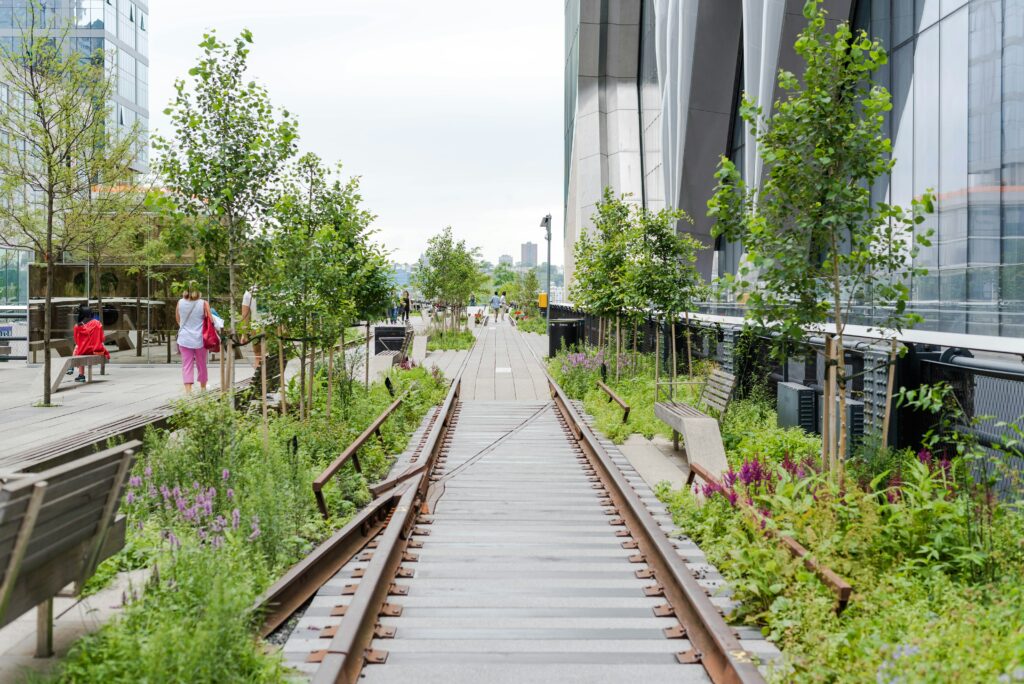 The High Line in New York City:
