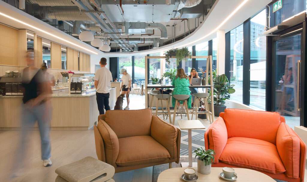 Approach to cafe space, now operated by Spice & Grind