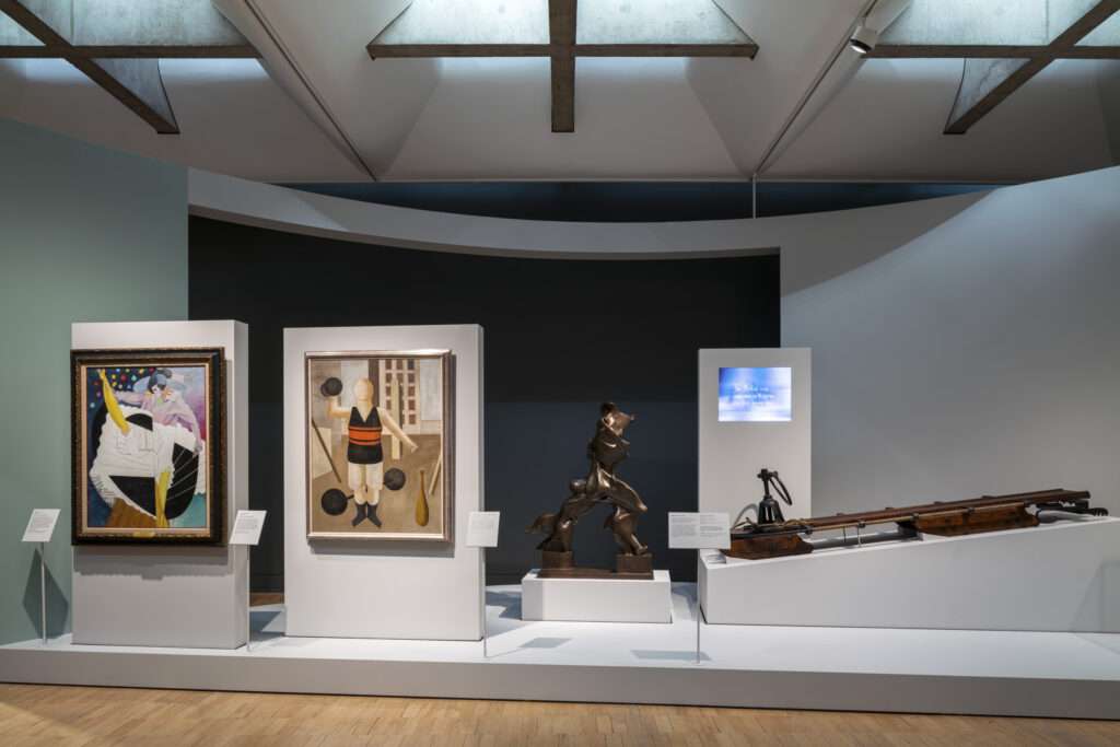 A major artwork here is Boccioni's Striding Man, on loan from the Tate