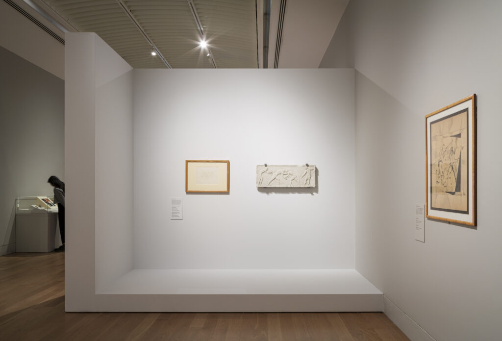 'Sport as Art' begins the 2nd half of the exhibition and is a calm and contemplative space