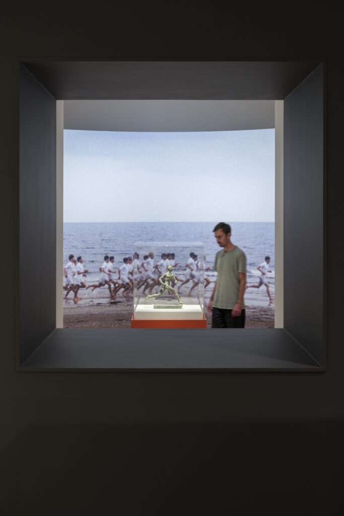 A glimpse through to a later section, featuring a wraparound 'Chariots of Fire' still