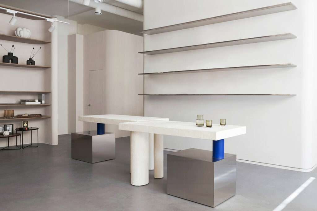 A Fresh Take on Shopping with Clean Lines and Bright Accents in Yerevan’s One-of-a-Kind Concrete Store