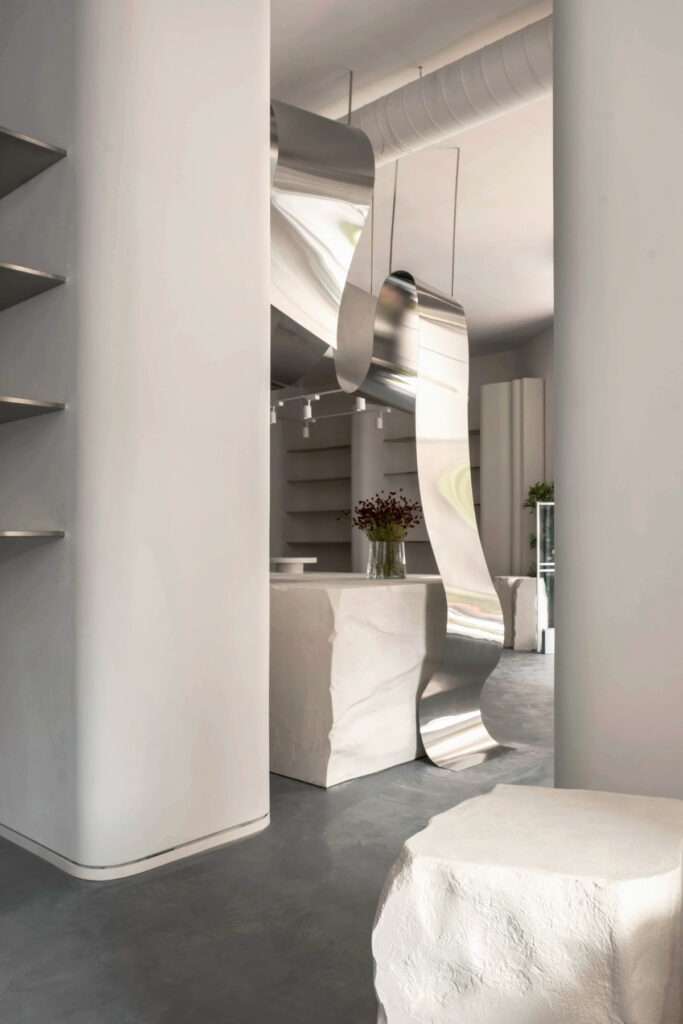 A Fresh Take on Shopping with Clean Lines and Bright Accents in Yerevan’s One-of-a-Kind Concrete Store