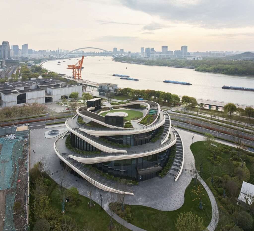 The Orbit West Bund Shanghai art building ©Qingyan Zhu