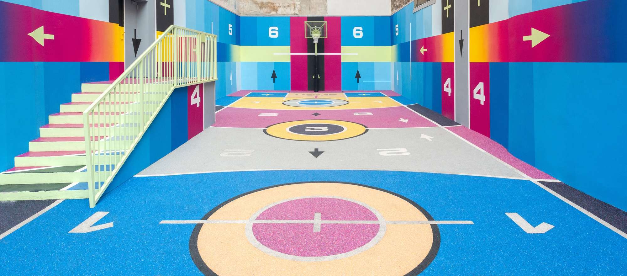 PIGALLE DUPERRÉ BASKETBALL COURT PARIS, FRANCE OUTDOOR SPORT COURT