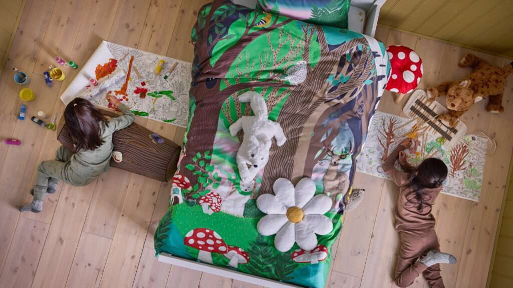 IKEA launches SKOGSDUVA, a new children's collection inspired by the magical Swedish forest.