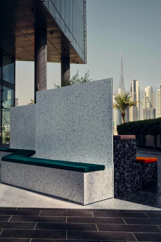 Refrigerator Waste Transformed into Bold Art at Dubai Design Week