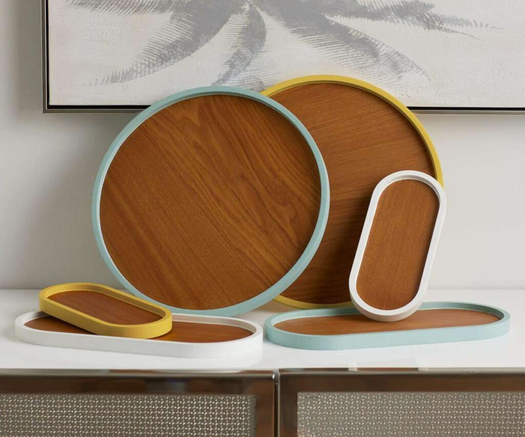 LAcquer Round Trays
