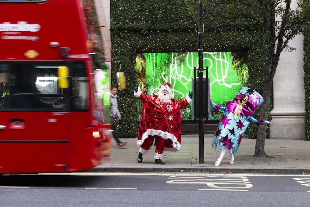 Selfridges launches More The Merrier! Christmas windows at the Oxford Street store.