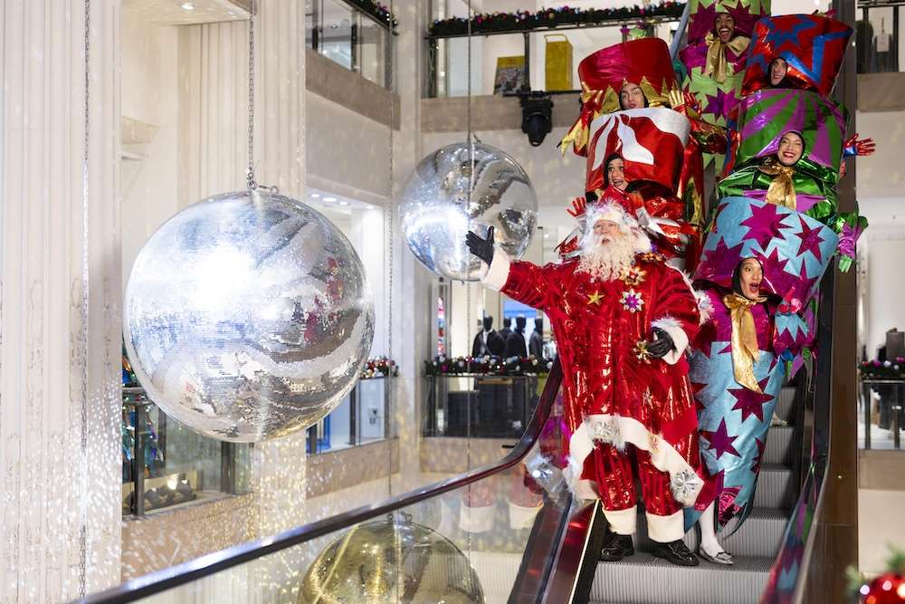 Selfridges launches More The Merrier! Christmas windows at the Oxford Street store.