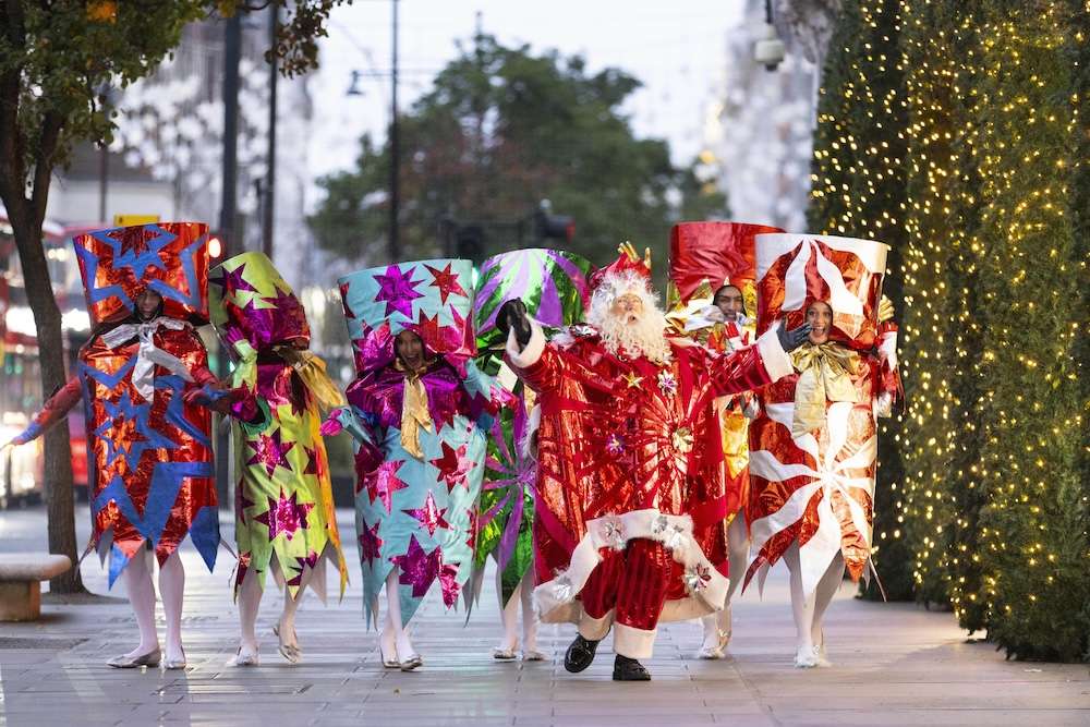 Selfridges launches More The Merrier! Christmas windows at the Oxford Street store.