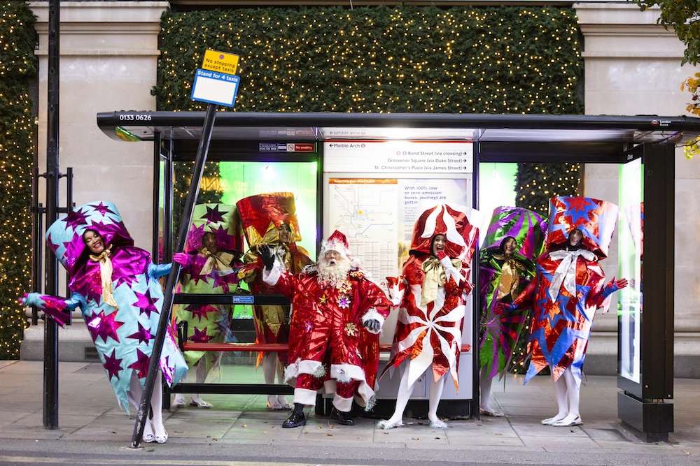 Selfridges launches More The Merrier! Christmas windows at the Oxford Street store.