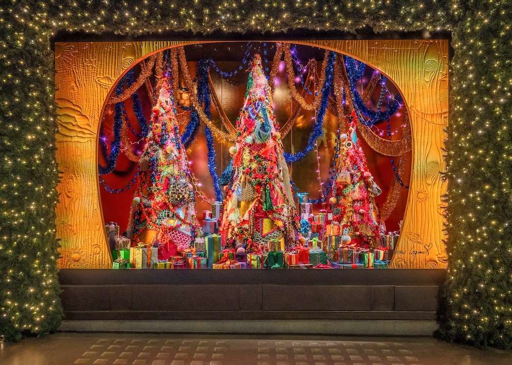 Selfridges launches More The Merrier! Christmas windows at the Oxford Street store.