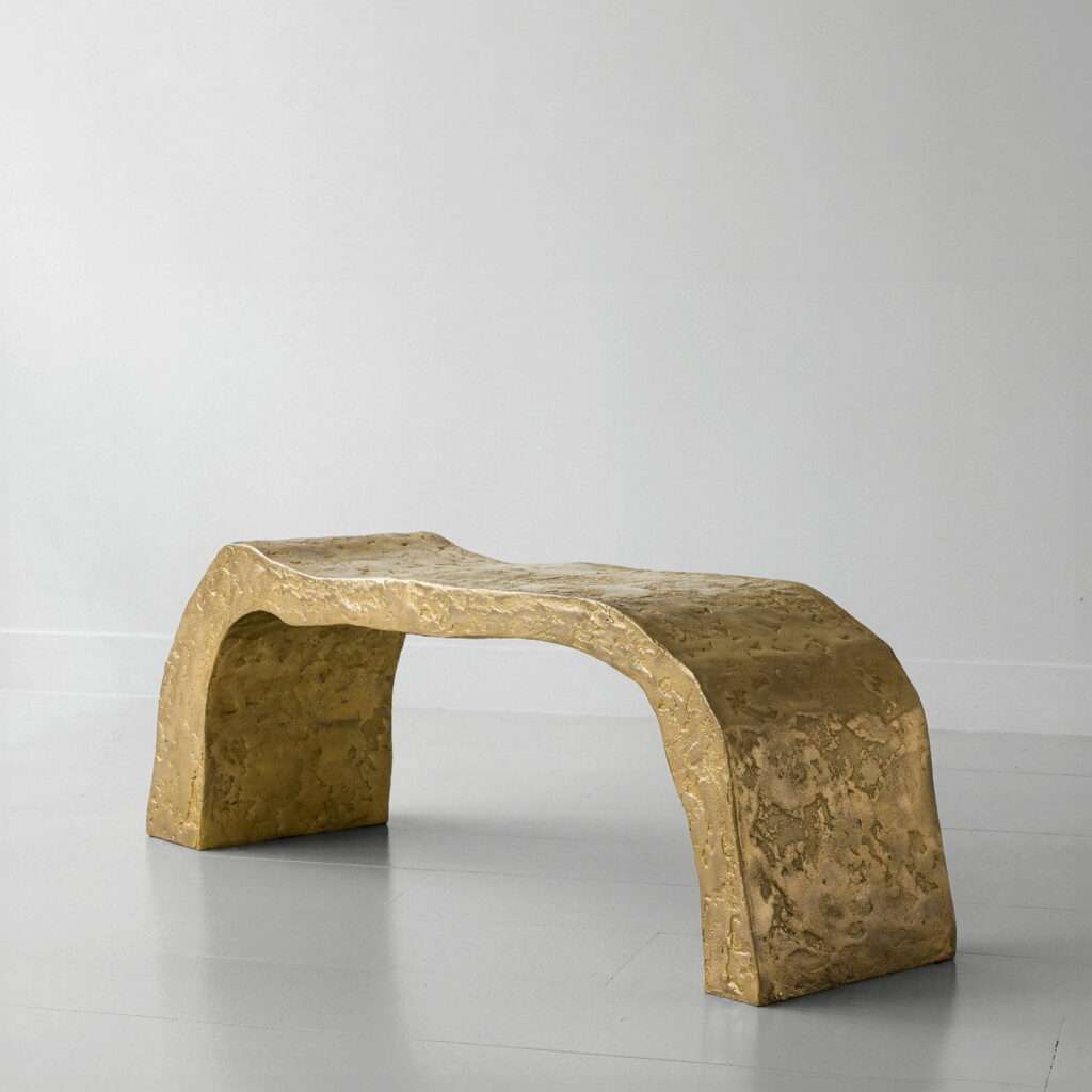 Banc Rhizome à Bronze Doré, 2024 by Pierre Bonnefille for Ateliers Courbet at Design Miami 2024