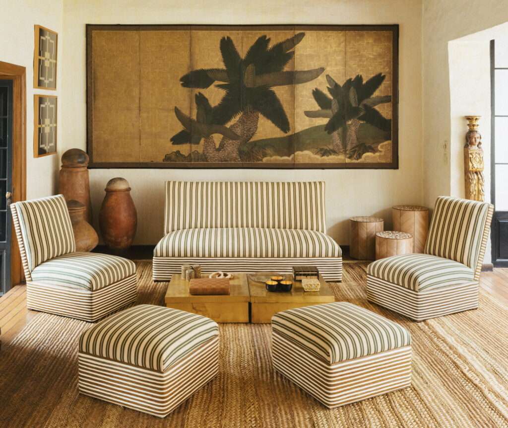 Sofas and Ottomans, 2023 by Magnetic Midnight Maison by Lucia Echavarria for Lamb Gallery at Design Miami. 2024 (Image courtesy of Magnetic Midnight Maison)