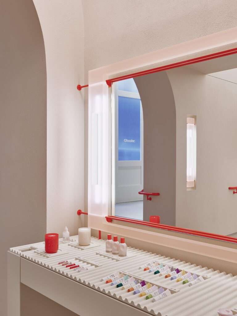 Glossier Soho NYC Photo credit: Glossier Studios / Jason Schmidt