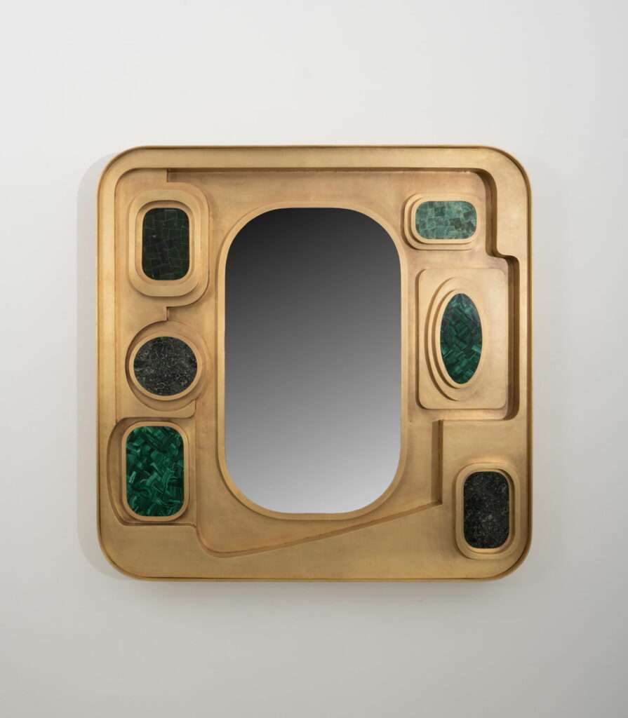 Kohinoor Mirror, 2024 by Vikram Goyal for The Future Perfect at Design Miami. 2024 (Image courtesy of The Future Perfect