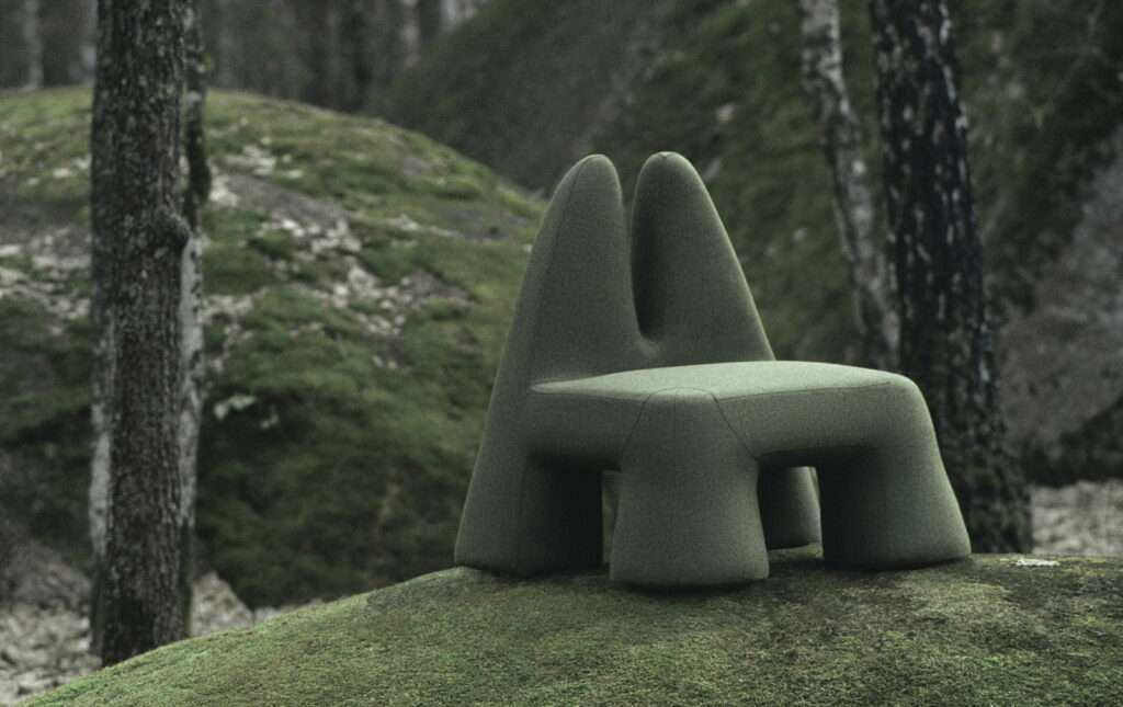 Grun Armchair, 2024 by Victoria Yakusha at Design Miami. 2024 (Image courtesy of Victoria Yakusha)