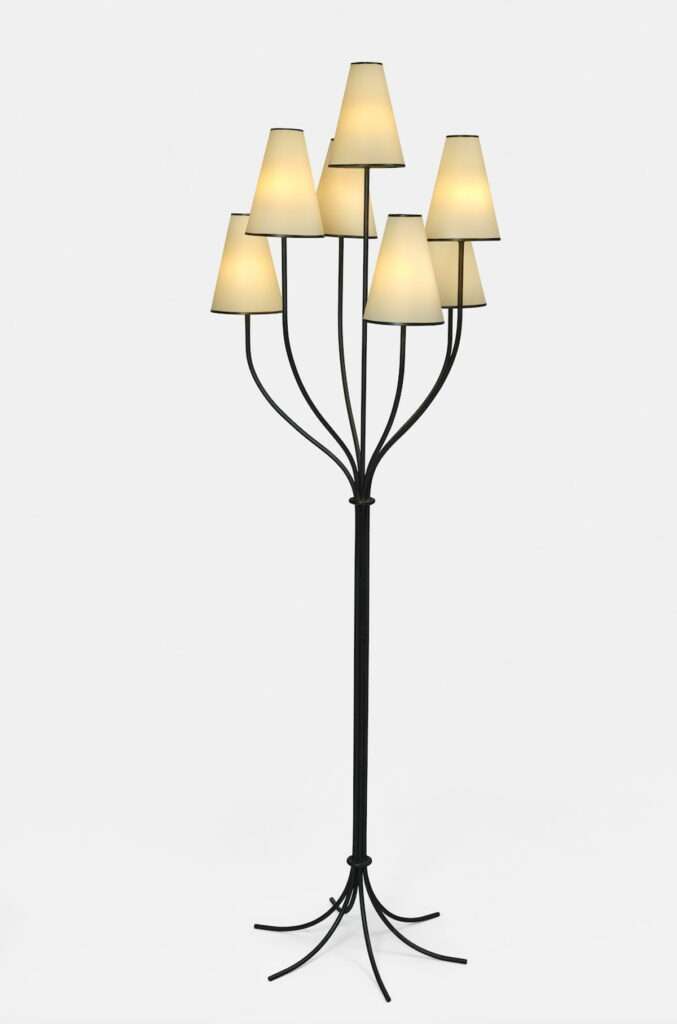 Persan floor lamp, ca. 1960 by Jean Royère for Galerie Patrick Seguin at Design Miami. 2024 (Image courtesy of Galerie Patrick Seguin)