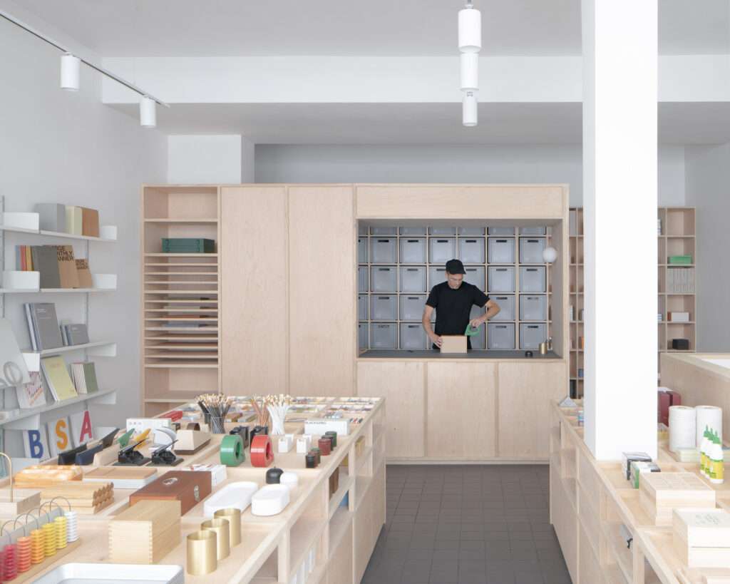 London Stationery Store Features a Practical, Adaptable Interior ...