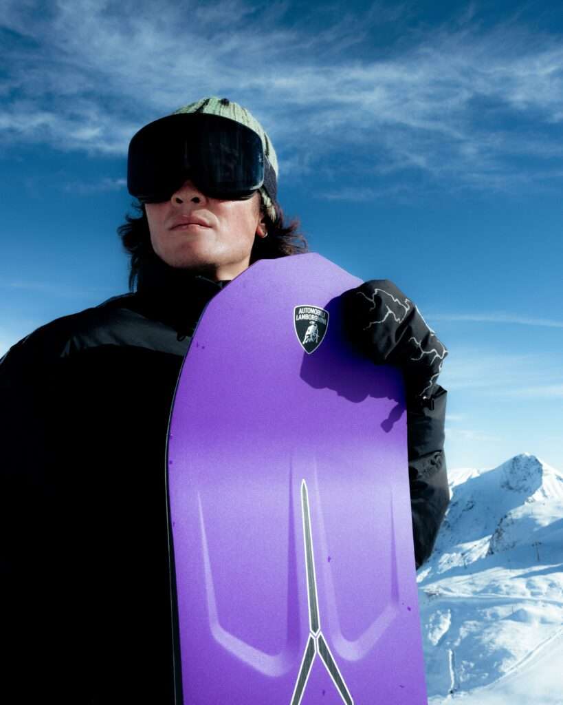 Automobili Lamborghini, CAPiTA Snowboards, and Union Binding Company's new snowboard and binding set