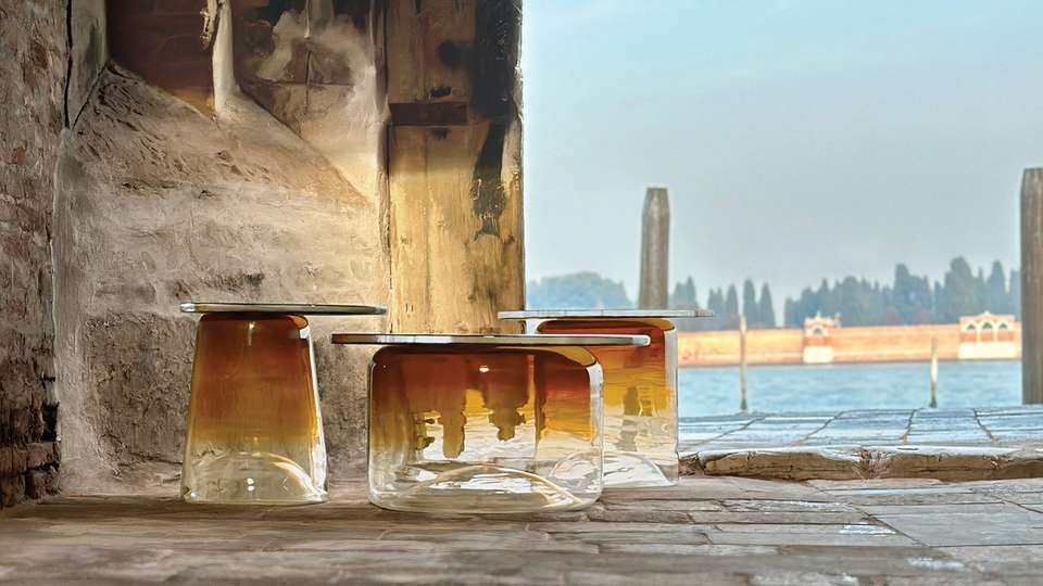 The Ice Tables by Daniel Germani for Bernhardt Design