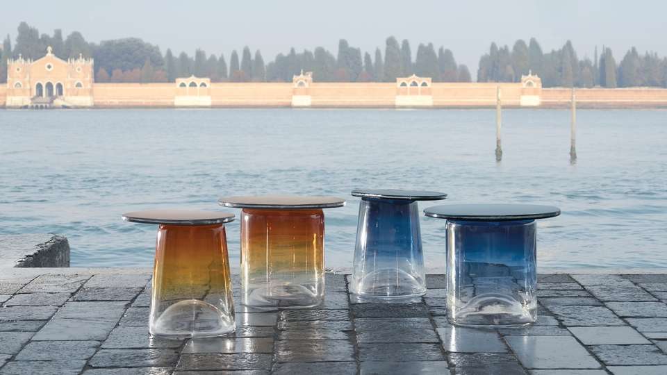 The Ice Tables by Daniel Germani for Bernhardt Design