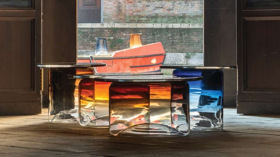 The Ice Tables by Daniel Germani for Bernhardt Design