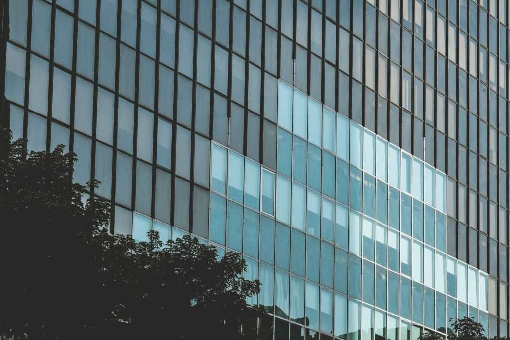 Building with glass windows