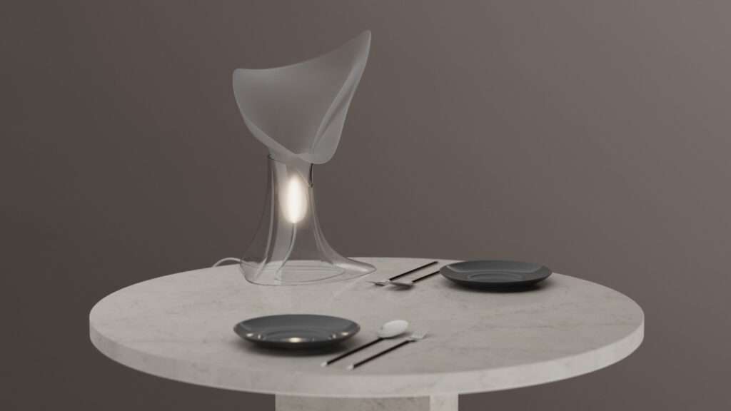 The Fiora lamp, designed by Heesoo Park