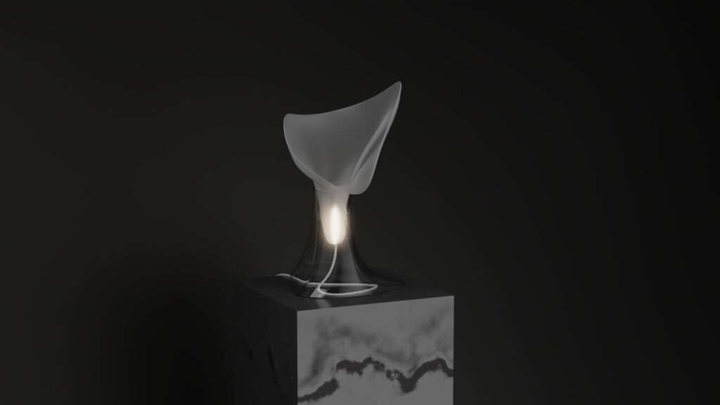 The Fiora lamp, designed by Heesoo Park